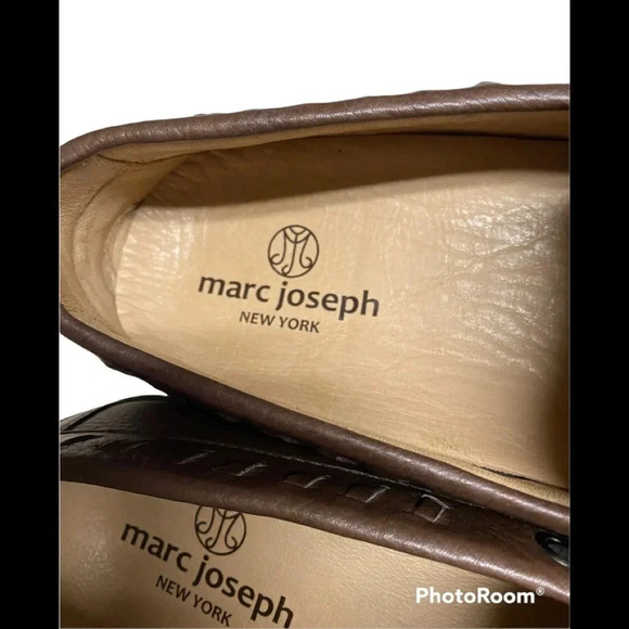 Somerville Grain Leather Driver MARC JOSEPH NEW YORK Sz 9 - Picture 2 of 4